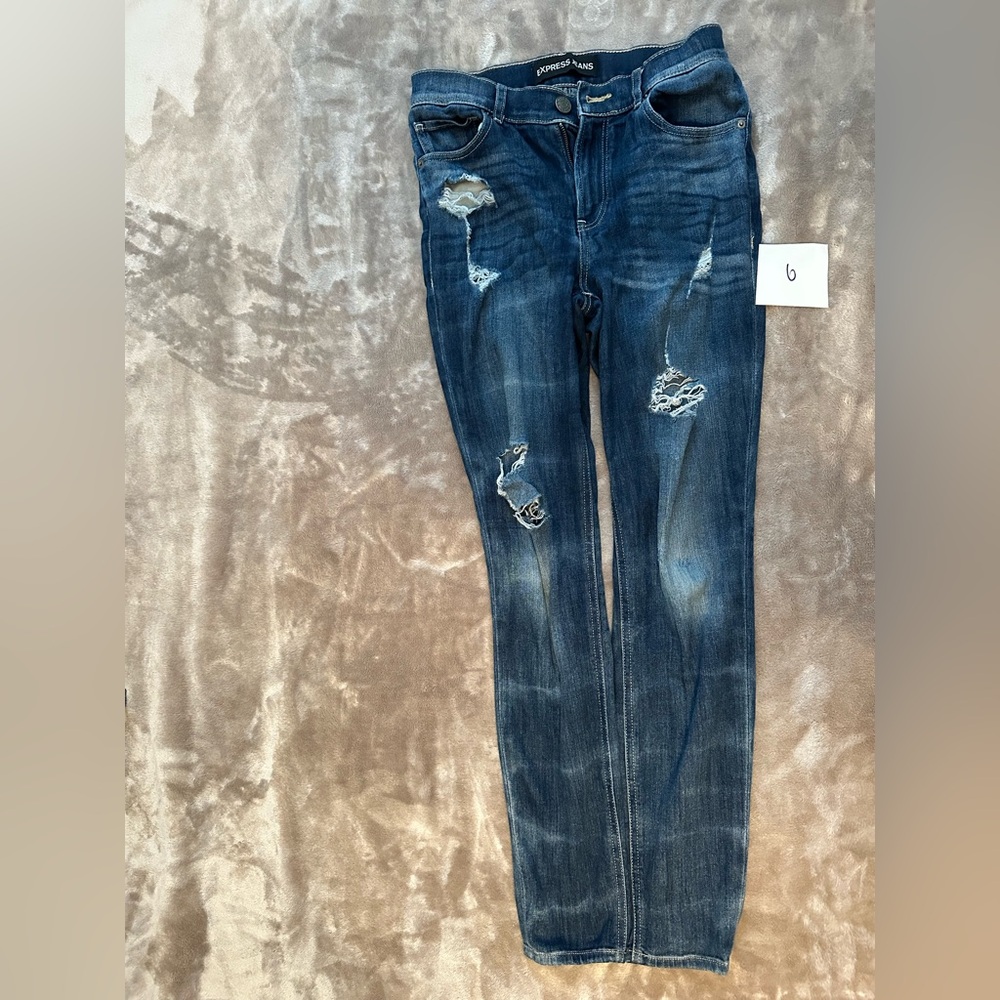 Express Denim Jeans in Deep Blue